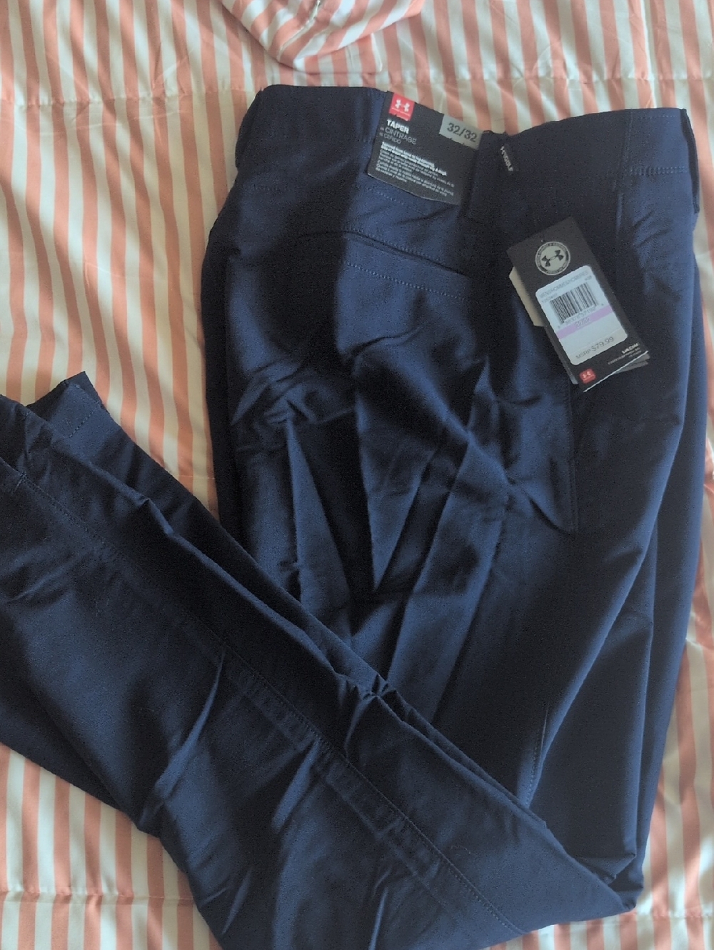Under Armour Navy Tapered Athletic Golf Pants